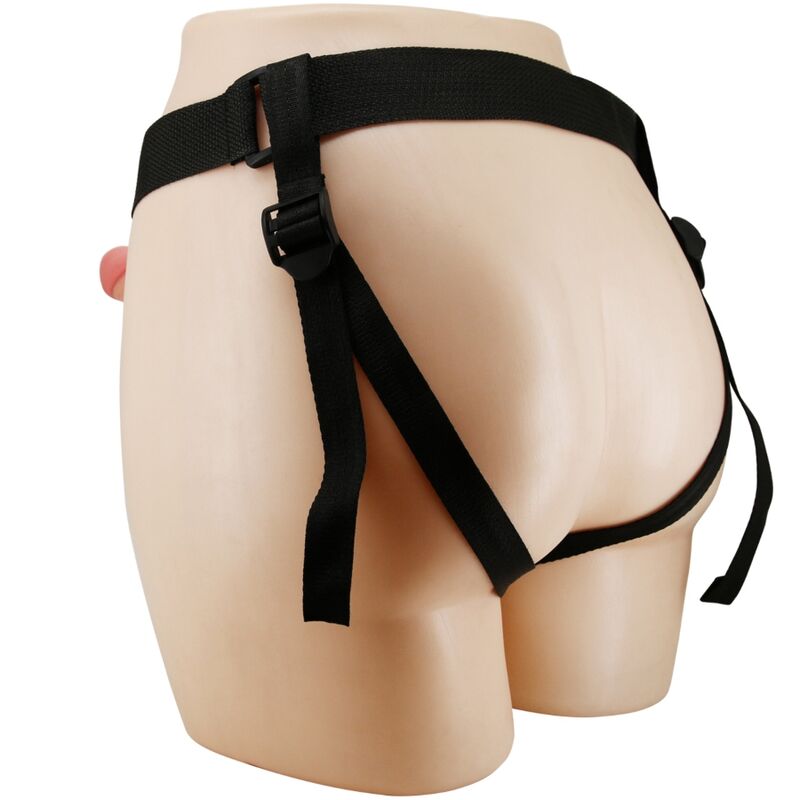 PRETTY LOVE – Mavis Universal-Harness-Slip mit Dildo, 19 cm, Natur
