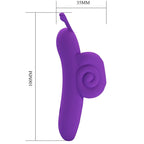 PRETTY LOVE - Snail Fingerstimulator Lila leistungsstark
