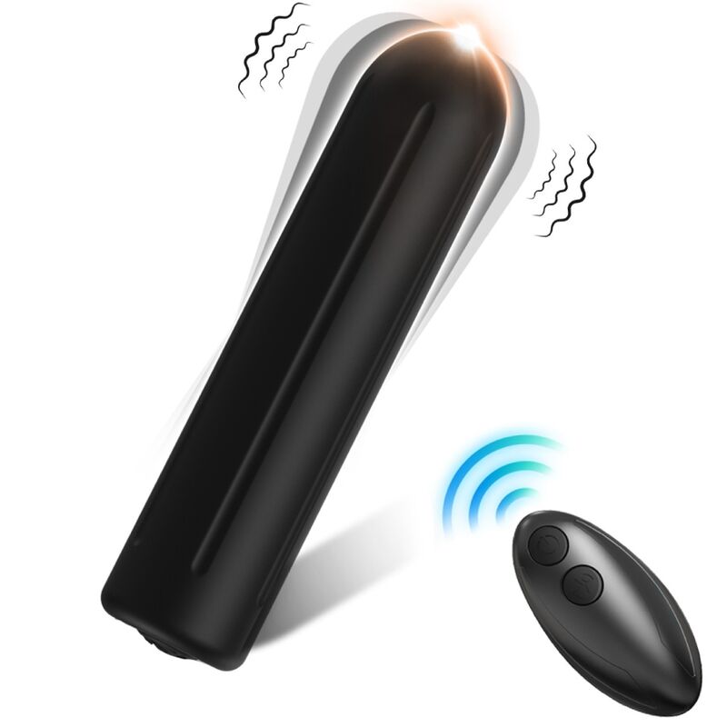 ARMONY – Warhead Bullet-Vibrator mit Fernbedienung, Schwarz, 2 × 8,8 cm