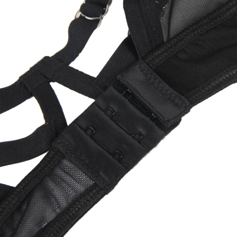 SUBBLIME – Zweiteiliges Set Transparenz-BH & Streifen