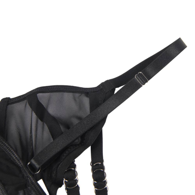 SUBBLIME – Zweiteiliges Set Transparenz-BH & Streifen