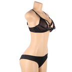 SUBBLIME – Zweiteiliges Set Transparenz-BH & Streifen