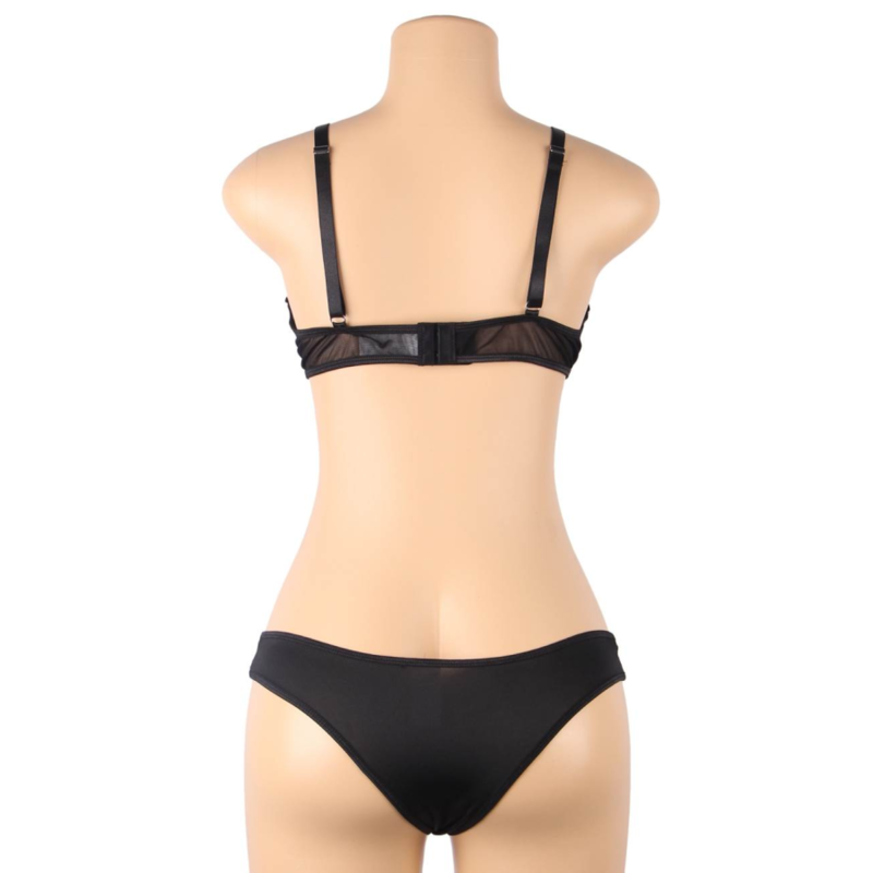 SUBBLIME – Zweiteiliges Set Transparenz-BH & Streifen