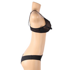 SUBBLIME – Zweiteiliges Set Transparenz-BH & Streifen