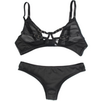 SUBBLIME – Zweiteiliges Set Transparenz-BH & Streifen