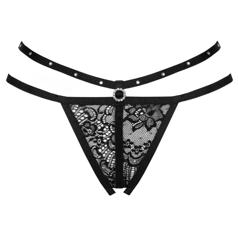 LIVCO CORSETTI FASHION – Nomade Tanga mit Öffnung Schwarz