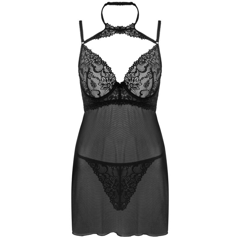 LIVCO CORSETTI FASHION – Binella Set Babydoll + Tanga Schwarz