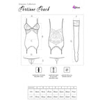 LIVCO CORSETTI FASHION – Persinne Peach Set Korsett + Höschen + Strümpfe