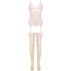 LIVCO CORSETTI FASHION – Persinne Peach Set Korsett + Höschen + Strümpfe