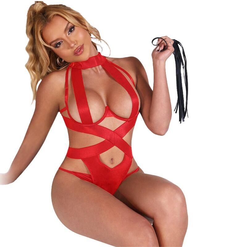 SUBBLIME – Sexy Halterneck-Body mit Harness