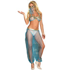 SUBBLIME – Indien-Stil blaues Dessous-Set