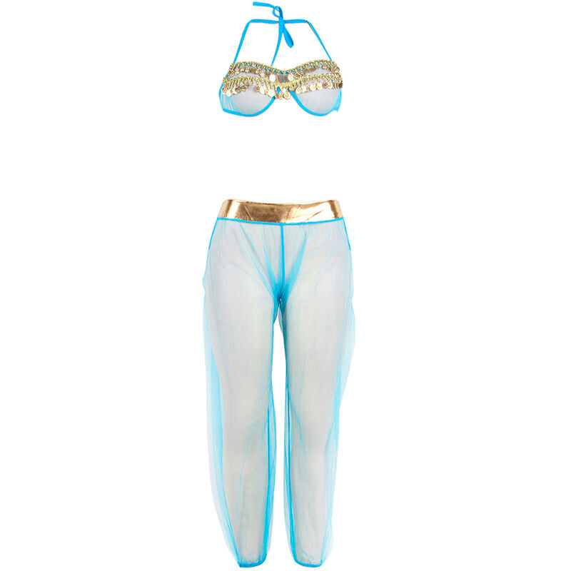 SUBBLIME – Indien-Stil blaues Dessous-Set