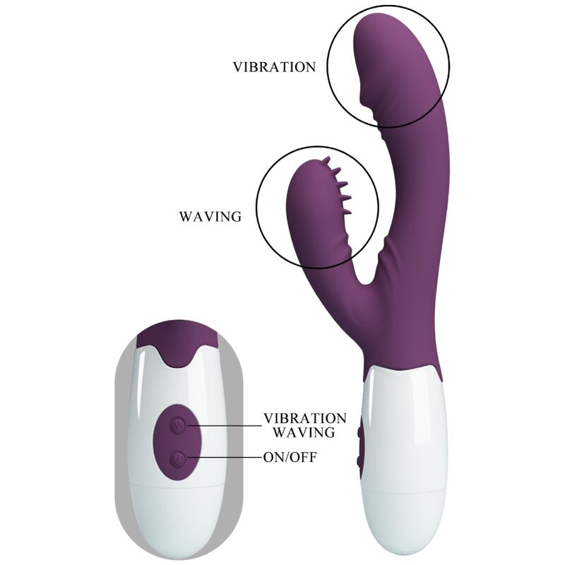 PRETTY LOVE - Andre Rabbit Vibrator mit G-Spot-Stimulator Lila