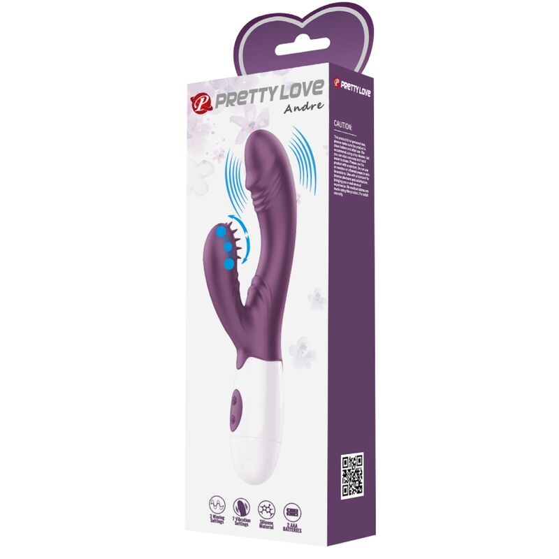 PRETTY LOVE - Andre Rabbit Vibrator mit G-Spot-Stimulator Lila