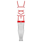 LIVCO CORSETTI FASHION – Thiara LC 20213 Set Body + Strümpfe Rot