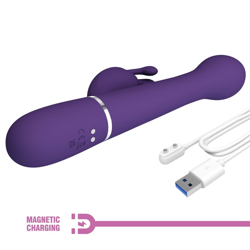 PRETTY LOVE - Dejon 3-in-1 Multifunktions-Rabbit-Vibrator Lila