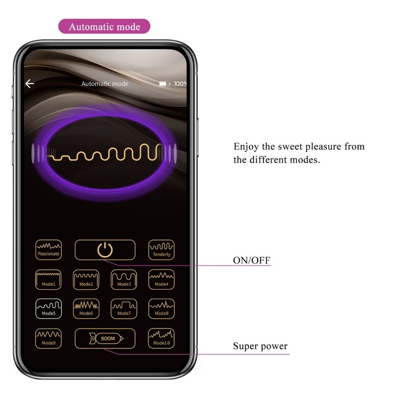 PRETTY LOVE - Hector Elektroschock-Vibrator - Kostenlose App Violett