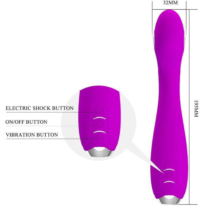 PRETTY LOVE - Hector Elektroschock-Vibrator - Kostenlose App Violett