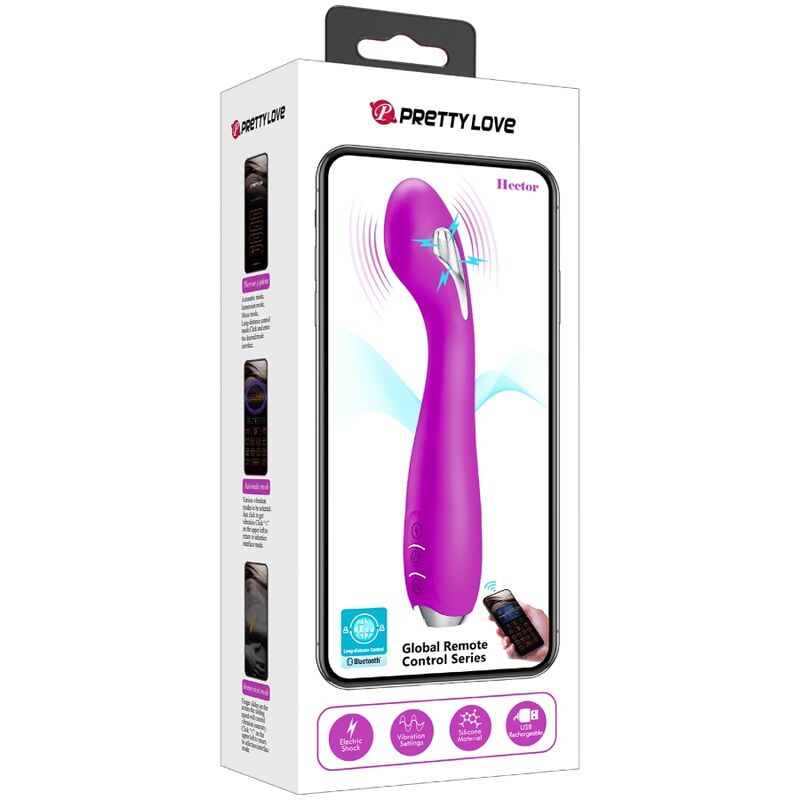PRETTY LOVE - Hector Elektroschock-Vibrator - Kostenlose App Violett