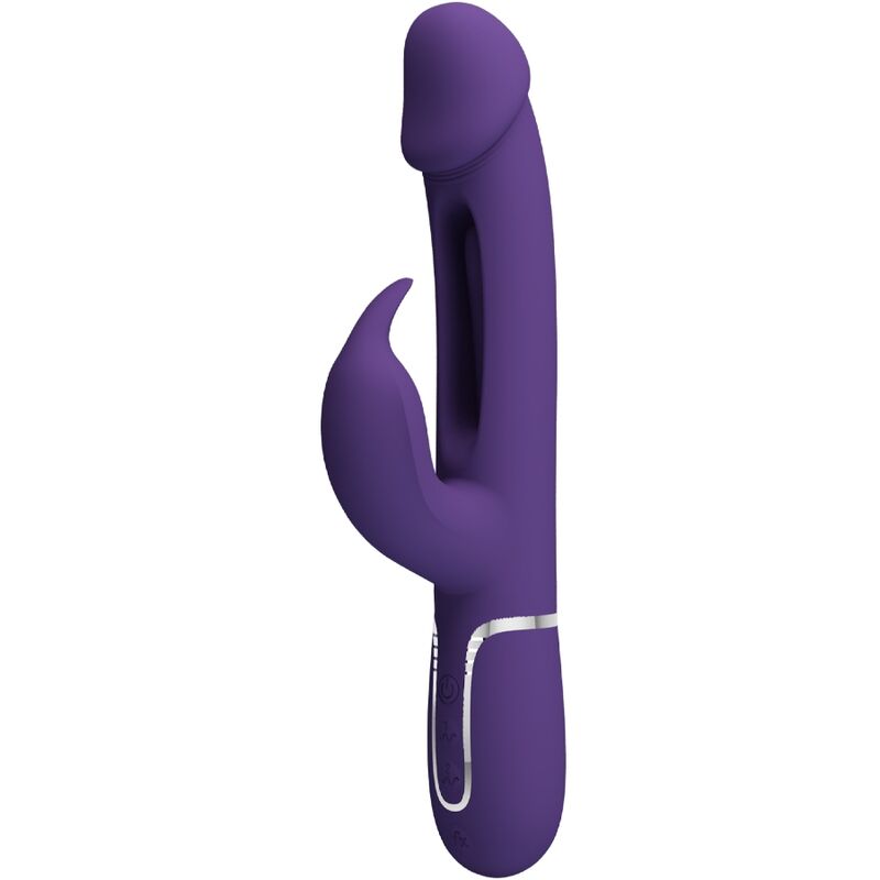 PRETTY LOVE – Kampas 3-in-1 Rabbit-Vibrator mit Zungenfunktion, Violett