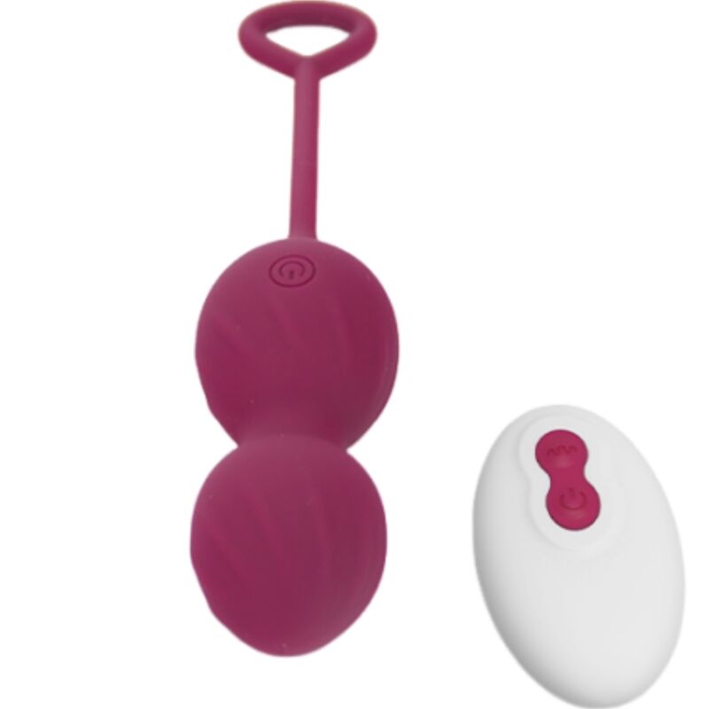 ARMONY – Blossoms vibrierende Vaginalhantel mit Fernbedienung und 10 Vibrationsmodi, Dunkelrot
