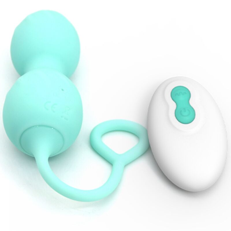 ARMONY – Blossoms vibrierende Vaginalhantel mit Fernbedienung und 10 Vibrationsmodi, Grün