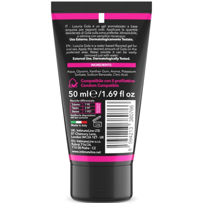 INTIMATELINE LUXURIA - Oralsex-Gel Kirsche, 50 ml