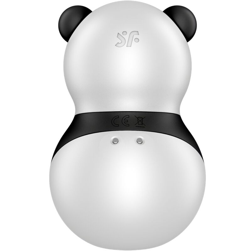 SATISFYER – Pocket Panda Stimulator und Vibrator, Schwarz/Weiß