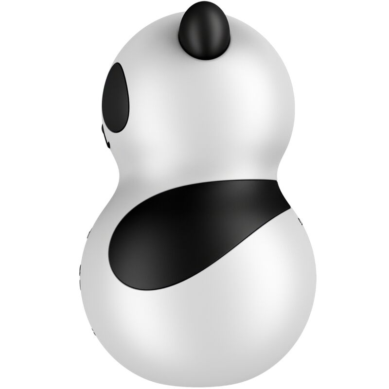 SATISFYER – Pocket Panda Stimulator und Vibrator, Schwarz/Weiß