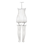 SUBBLIME – Glänzender Netz-Bodystocking One Size