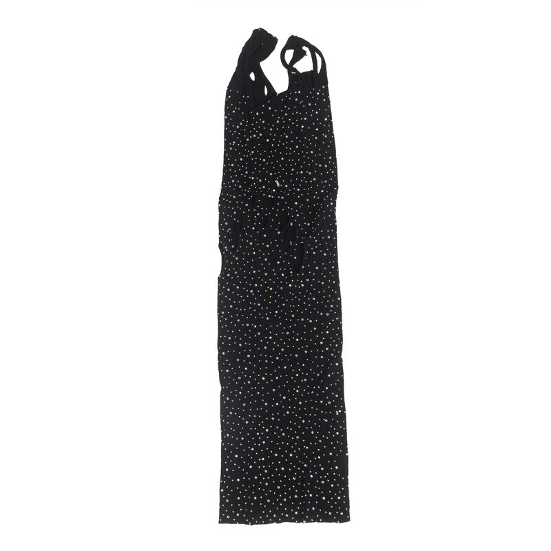 SUBBLIME – 952198 Netz-Kleid mit Strass Schwarz One Size (Einheitsgröße)