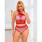 SUBBLIME – 952402 Netz-Set mit rosa Diamanten One Size