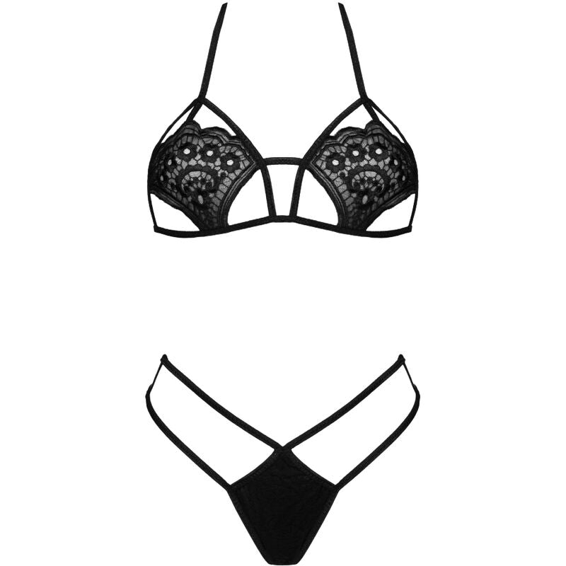 LIVCO CORSETTI FASHION – Jimena LC 20216 BH + String Schwarz One Size (Einheitsgröße)