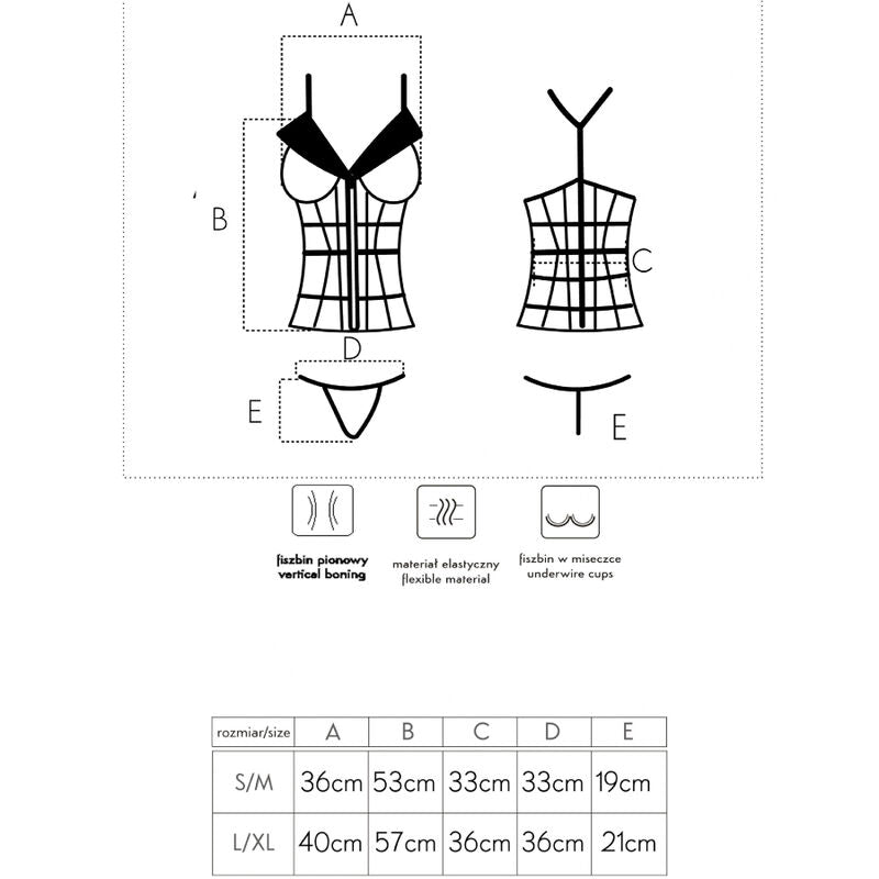 LIVCO CORSETTI FASHION – Laura LC 20215 Korsett + String