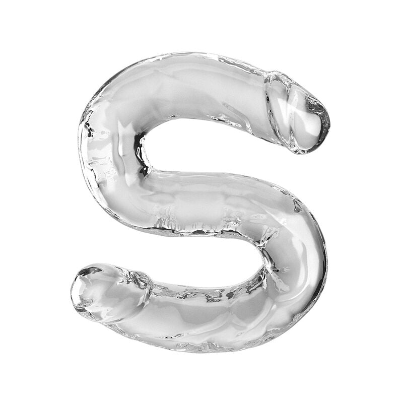 KING COCK – Double Trouble flexibler Doppeldildo, 46 cm, Transparent