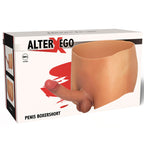 HIDDEN DESIRE - ALTER EGO BOXERSHOT MIT PENIS 18 CM GRÖSSE S/M