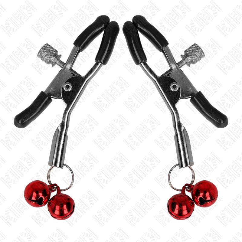 KINK – Doppelte Glocken-Nippelklammer rot 6 cm