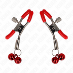 KINK – Rote Doppelte Glocken-Nippelklemme 6 cm