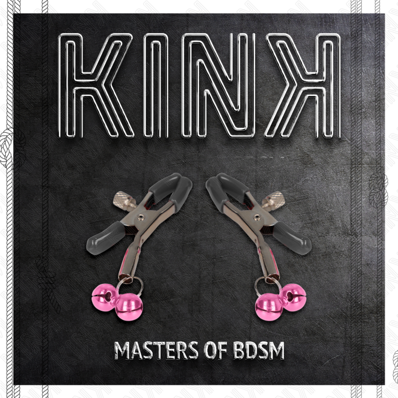 KINK – Doppelte Glöckchen-Nippelklammer rosa 6 cm