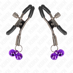 KINK – Doppelte Glocken-Nippelklammern lila 6 cm
