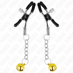 KINK – Goldene Jingle-Bell-Anhänger-Nippelklammern 6 cm