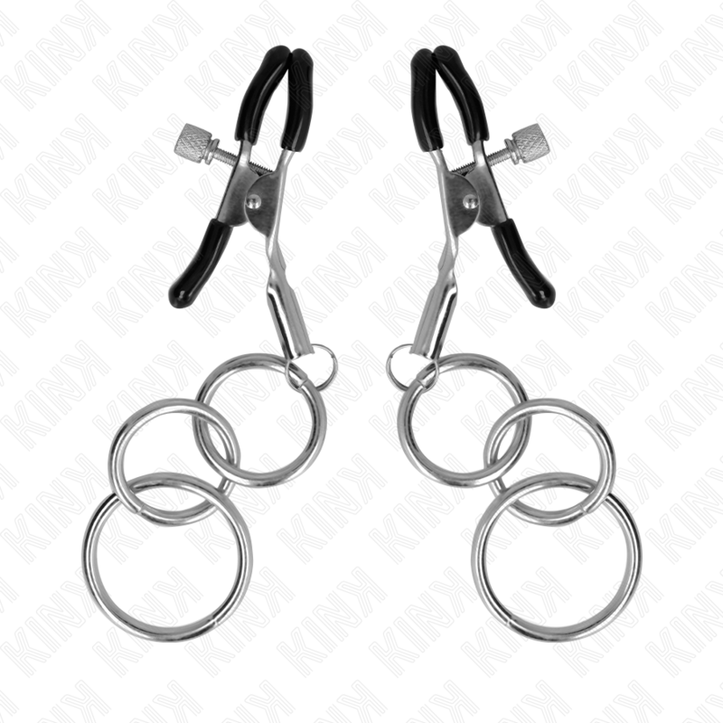 KINK – 3 O-Ring Nippelklammern 6 cm