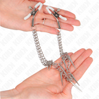 KINK – Nippelklammern mit Spike-Ketten 30 cm