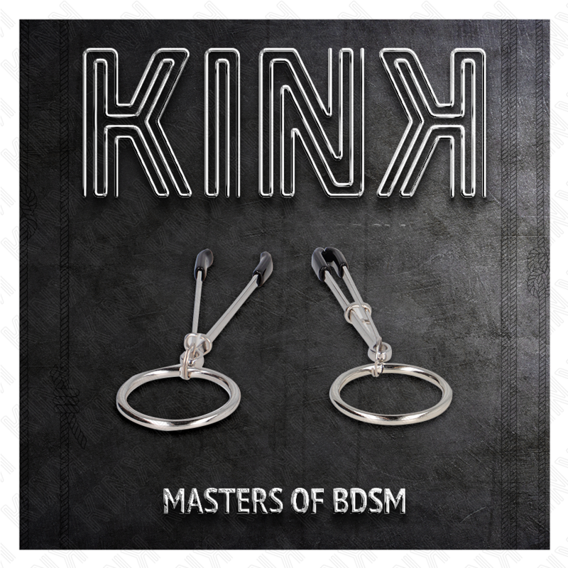 KINK – Dünne Nippelklammern mit O-Ring 7 cm