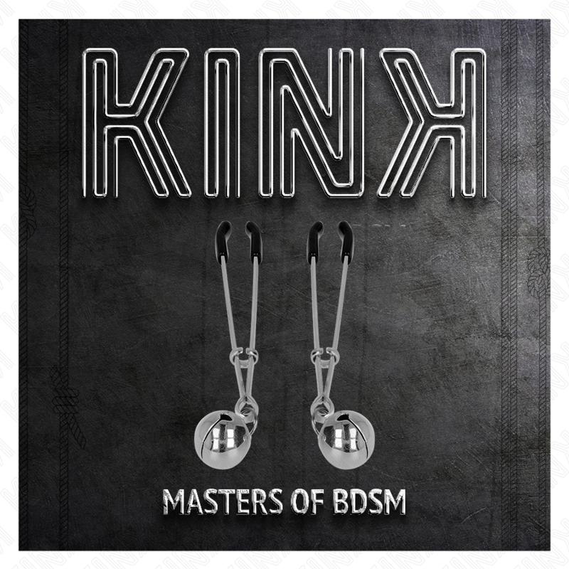 KINK – Dünne Glocken-Nippelklammern silber 7 cm