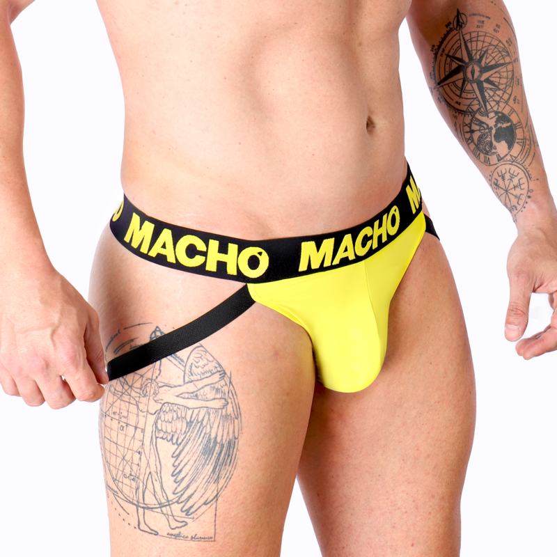 MACHO – MX25A Lycra-Jockstrap, Gelb, S