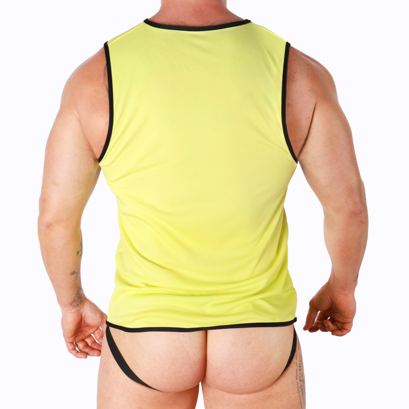 MACHO - Herren-T-Shirt Gelb S/M