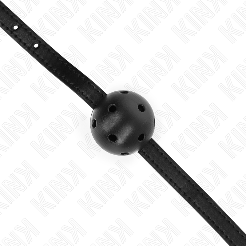 KINK – Simplicity schwarzer atmungsaktiver Ball 4,5 cm Gag 62 x 1,5 cm