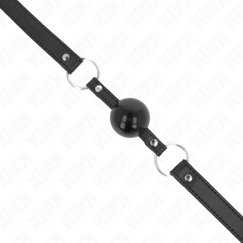 KINK – TPE Ball 4 cm Knebel mit schwarzem Schloss 60 x 2 cm