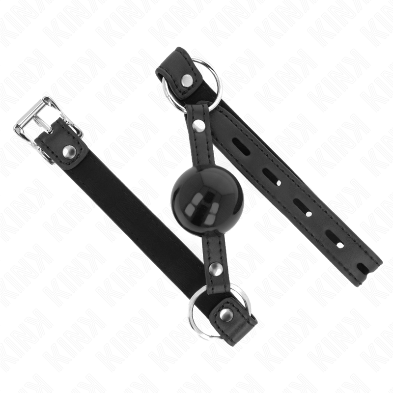 KINK – TPE Ball 4 cm Knebel mit schwarzem Schloss 60 x 2 cm